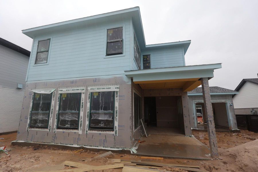 In-progress construction of a new home in Easthaven at Bridgeland Central - Vision Collection, Cypress, TX (Image 14). In-progress construction of a new home in Easthaven at Bridgeland Central - Vision Collection, Cypress, TX (Image 14).