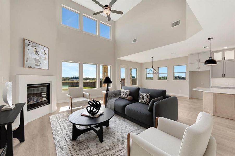 Furnished interior view inside a new home in Northshore at Lakewood Village - Classic Series, Lakewood Village (Image 7).