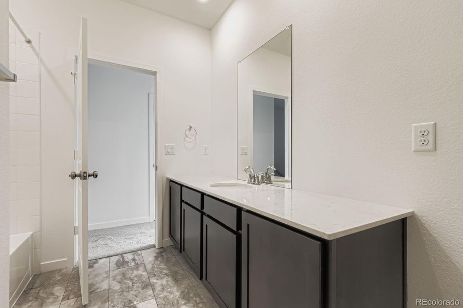 Furnished interior view inside a new home in Sky Ranch: Parkside Collection, Watkins (Image 7).