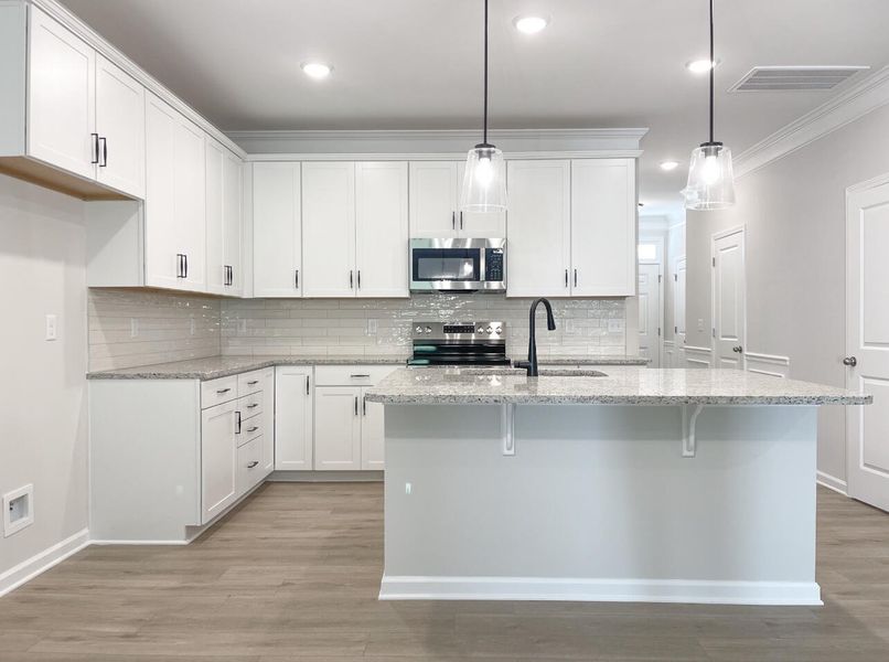 Furnished interior view inside a new home in Fairview Village Townhomes, Simpsonville (Image 5). Furnished interior view inside a new home in Fairview Village Townhomes, Simpsonville (Image 5).