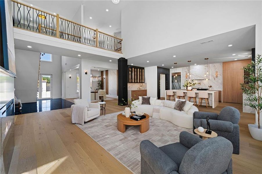 Furnished interior view inside a new home in , Buford (Image 53).