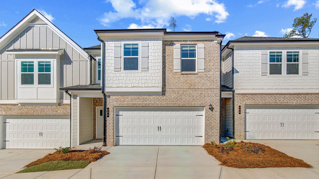 Representative exterior photo of a completed home built from the Austin - Alternate by DRB Homes in Diamante, Stockbridge, GA (Image 20). Representative exterior photo of a completed home built from the Austin - Alternate by DRB Homes in Diamante, Stockbridge, GA (Image 20).
