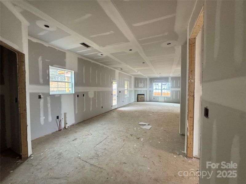 Kitchen looking into Family Room Kitchen looking into Family Room
