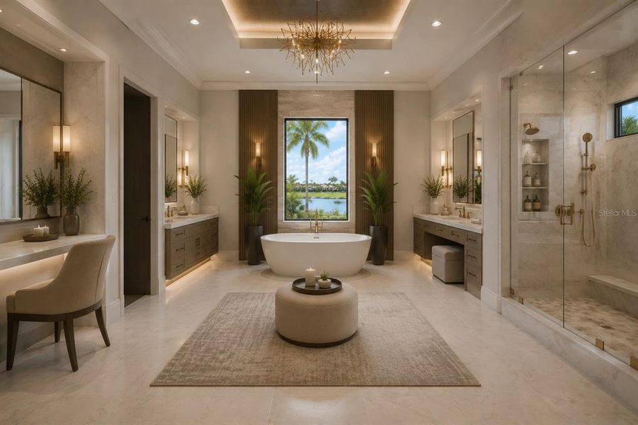 Furnished interior view inside a new home in , Odessa (Image 18).