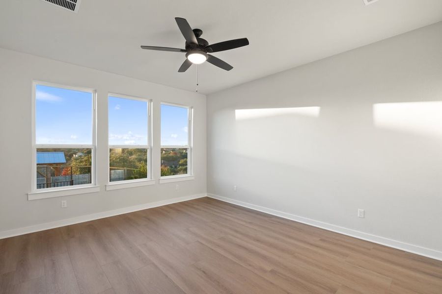 Spacious, unfurnished interior of a new home in Terrace Collection at Lariat, Liberty Hill (Image 37).