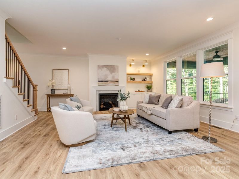 Furnished interior view inside a new home in , Matthews (Image 19).