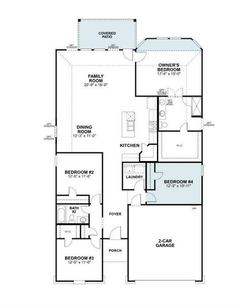 2D floor plan layout of this home in Marble Creek Crossing, Austin, TX (Image 2). 2D floor plan layout of this home in Marble Creek Crossing, Austin, TX (Image 2).