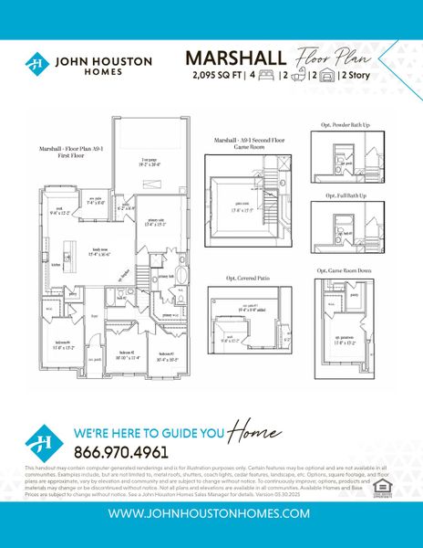 2D floor plan layout for the Marshall by John Houston Homes in The Retreat - Phase 1, Waxahachie, TX (Image 3). 2D floor plan layout for the Marshall by John Houston Homes in The Retreat - Phase 1, Waxahachie, TX (Image 3).