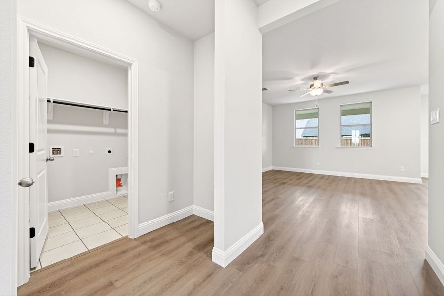 Representative unfurnished interior of a home built from the The Redbud A by Davidson Homes LLC in Meadow Ridge Estates, Josephine (Image 17). Representative unfurnished interior of a home built from the The Redbud A by Davidson Homes LLC in Meadow Ridge Estates, Josephine (Image 17).
