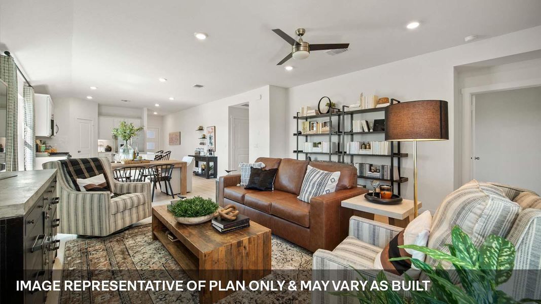 Furnished interior view inside a new home in Trails at Wildhorse, Austin (Image 5).