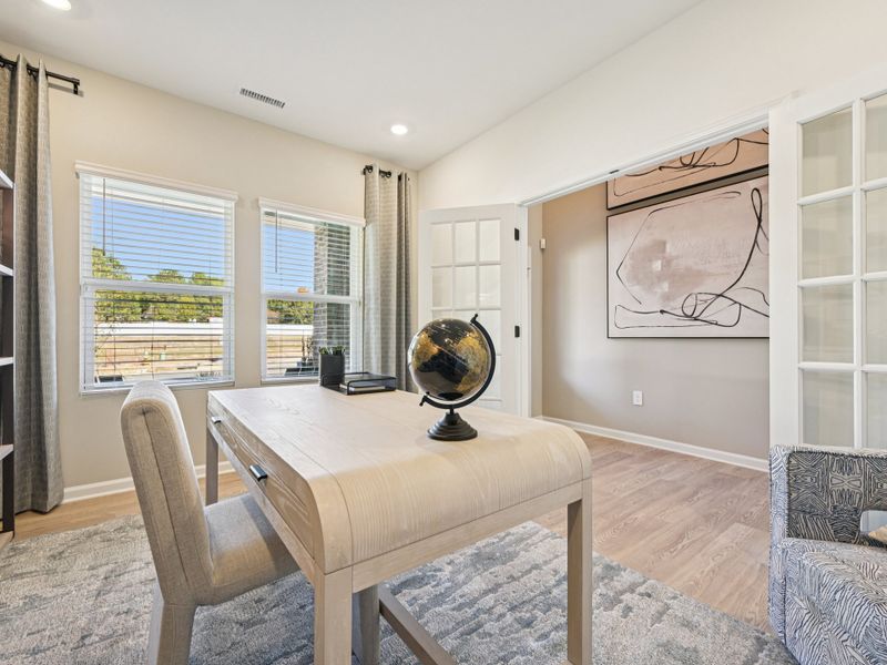 Study in the Johnson floorplan at a Meritage Homes community in Raleigh, NC.