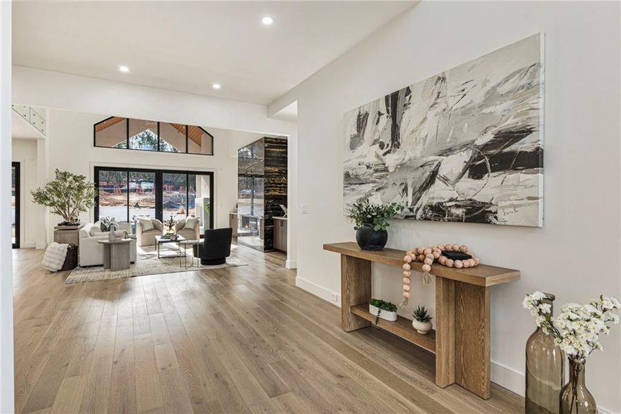 Furnished interior view inside a new home in , Suwanee (Image 73).