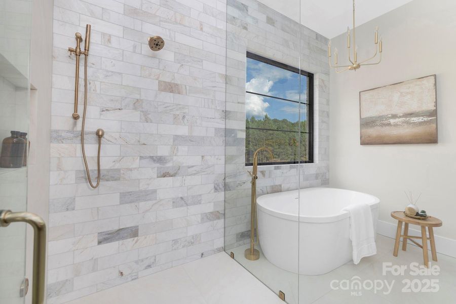 Furnished interior view inside a new home in , Weddington (Image 29).