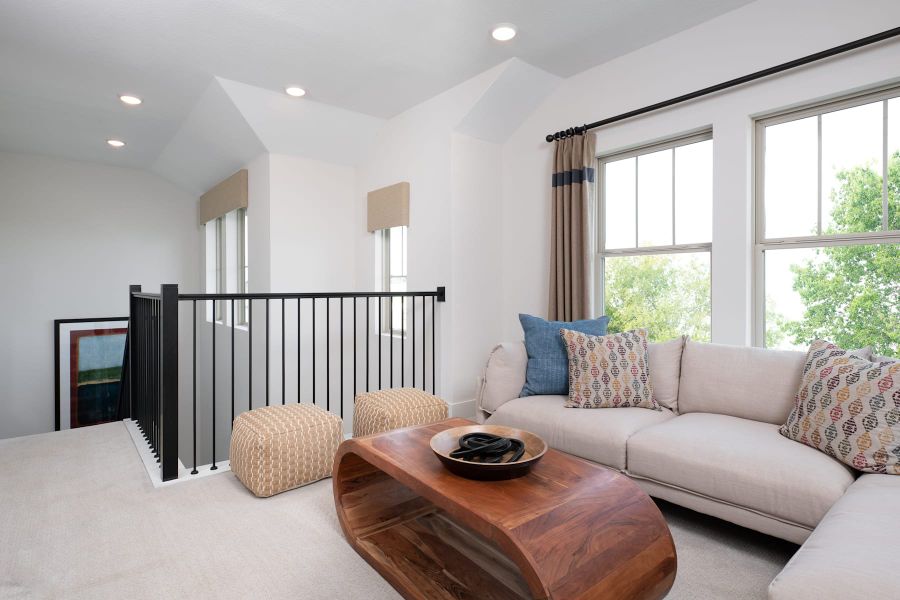 Representative furnished interior of a home built from the Sorrel by Tri Pointe Homes in Painted Tree, McKinney (Image 8).