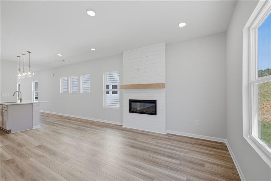 Spacious, unfurnished interior of a new home in The Bluffs, Canton (Image 15).