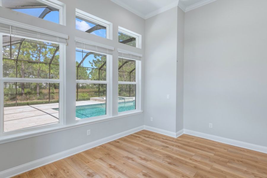Representative unfurnished interior of a home built from the Caspian by Riverside Homes in Hidden Creek at SilverLeaf, St. Augustine (Image 44).