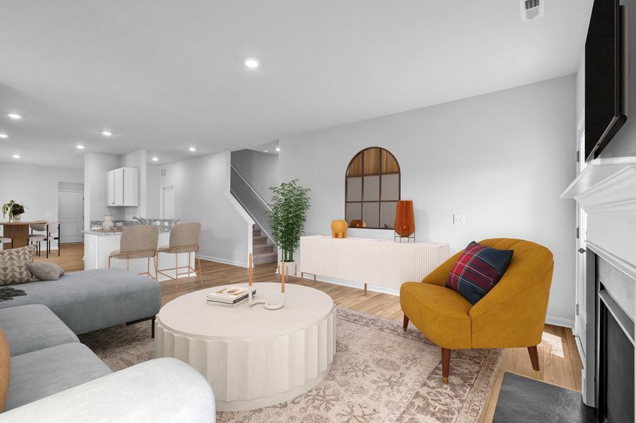 Furnished interior view inside a new home in Hanes Lake, Winston-Salem (Image 6).