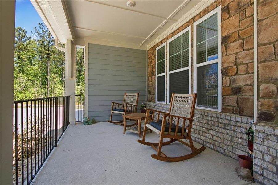 Exterior details and patio area of a home in , Newnan (Image 34).
