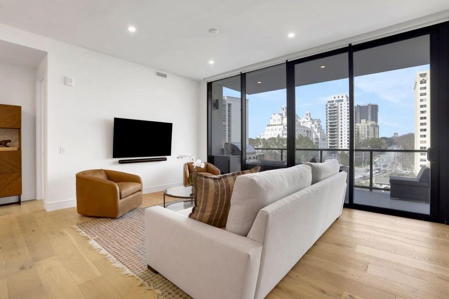 Furnished interior view inside a new home in The Dillon Buckhead, Atlanta (Image 13). Furnished interior view inside a new home in The Dillon Buckhead, Atlanta (Image 13).