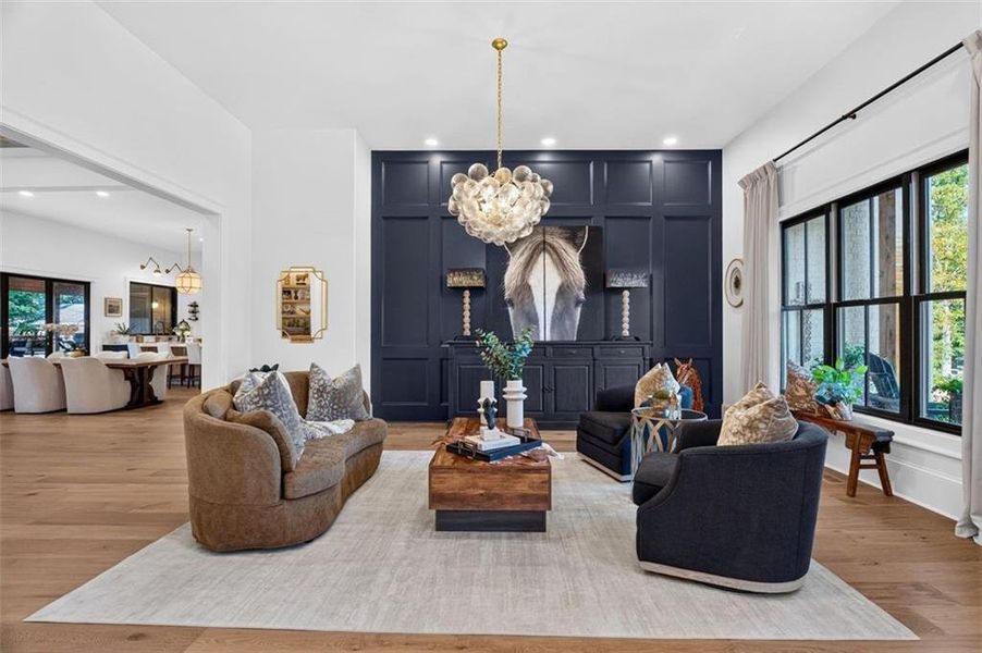 Furnished interior view inside a new home in , Alpharetta (Image 59).