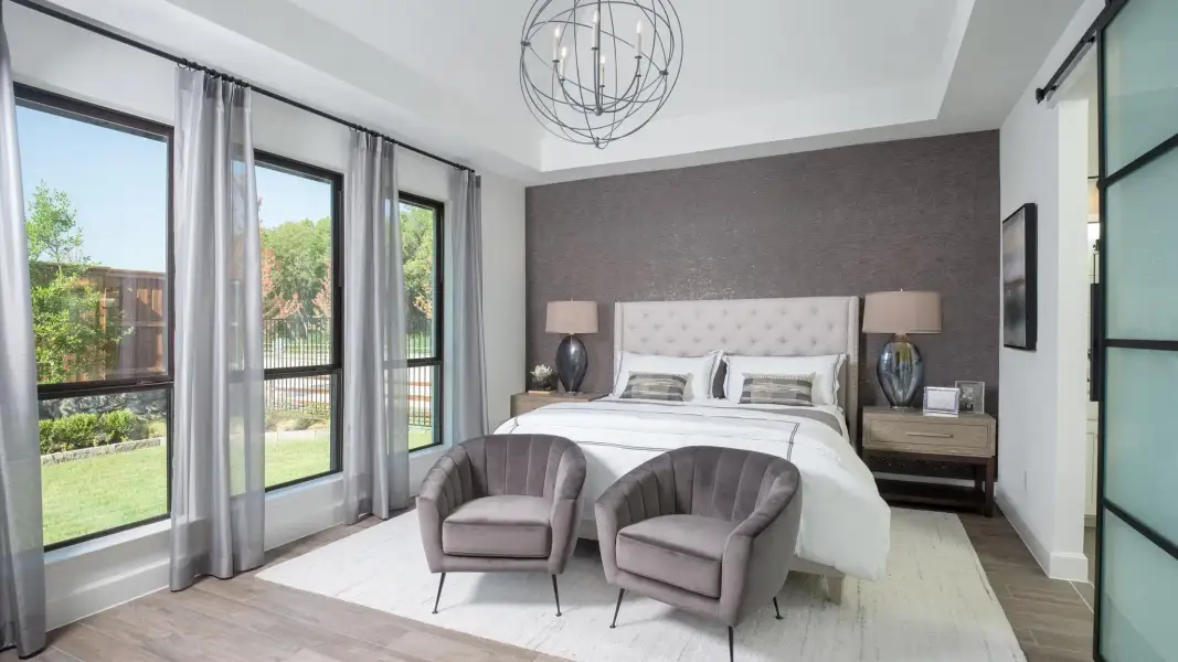 Furnished interior view inside a new home in Parkside on the River West, Georgetown (Image 10).