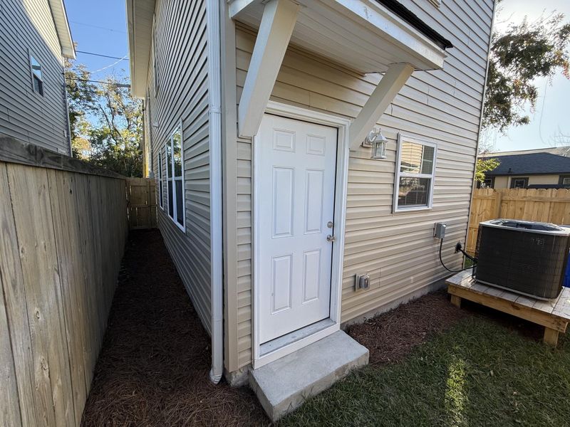 Exterior details and patio area of a home in , North Charleston (Image 23).