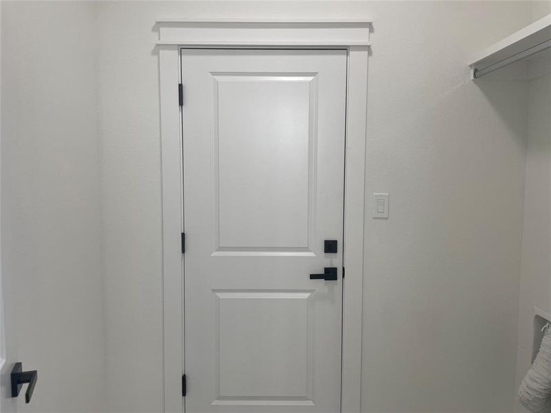 View of laundry area