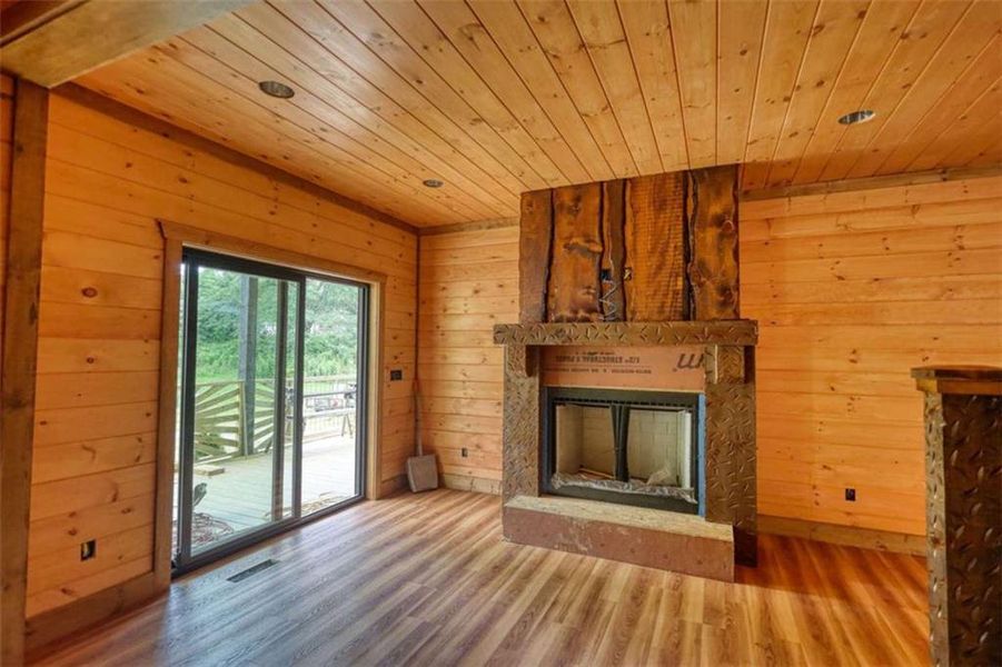 In-progress construction of a new home in , Blue Ridge, GA (Image 26).