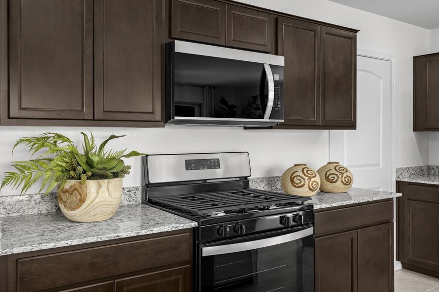 Representative furnished interior of a home built from the 1768 Modeled by KB Home in The Landings at Rancho Del Lago, Vail (Image 10).