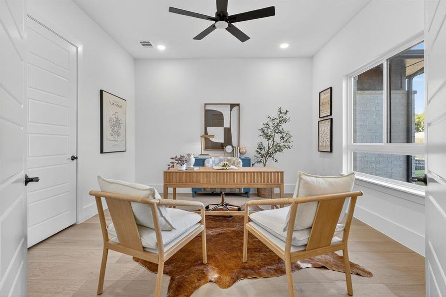Furnished interior view inside a new home in The Grove, Fort Worth (Image 5).