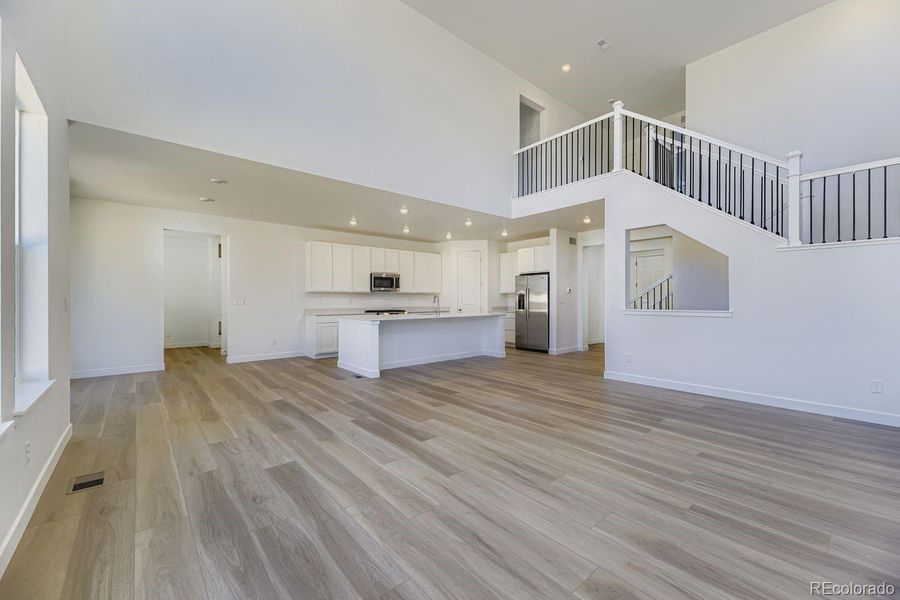 Spacious, unfurnished interior of a new home in Newlin Crossing: The Monarch Collection, Parker (Image 12). Spacious, unfurnished interior of a new home in Newlin Crossing: The Monarch Collection, Parker (Image 12).