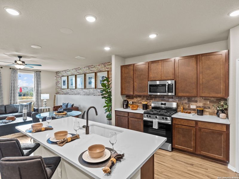 Furnished interior view inside a new home in Bricewood, San Antonio (Image 14).