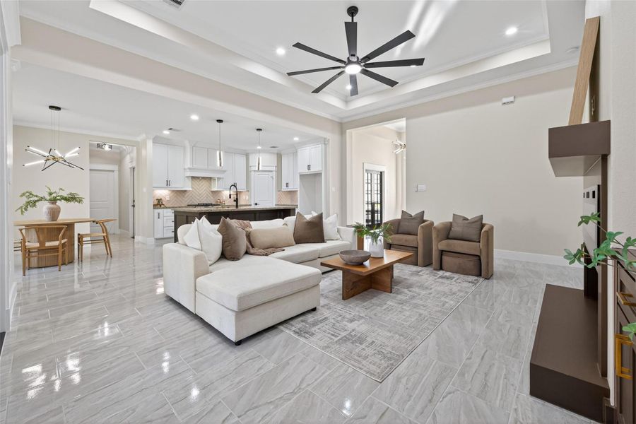 Furnished interior view inside a new home in , Dayton (Image 6).