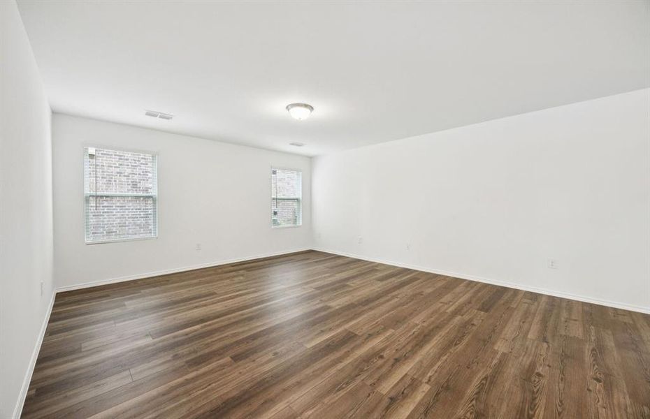 Open-concept gathering room