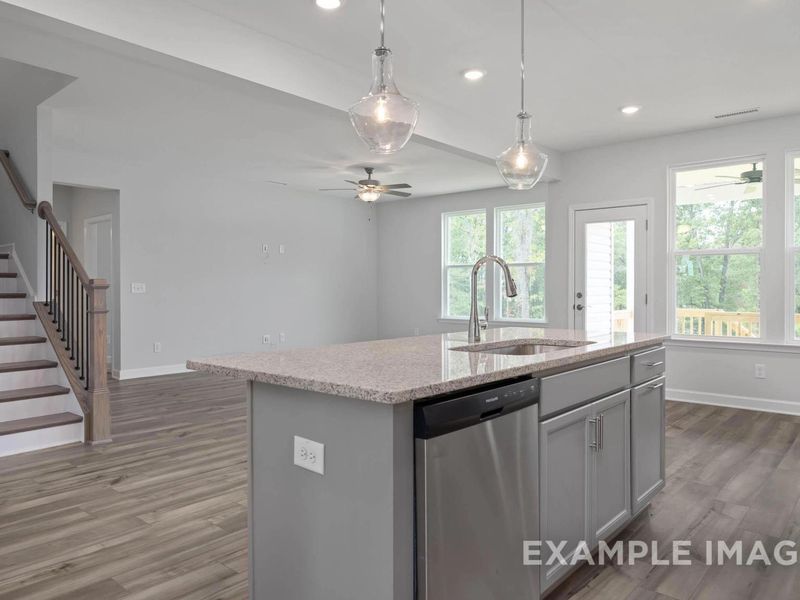Furnished interior view inside a new home in Tobacco Road, Angier (Image 7).