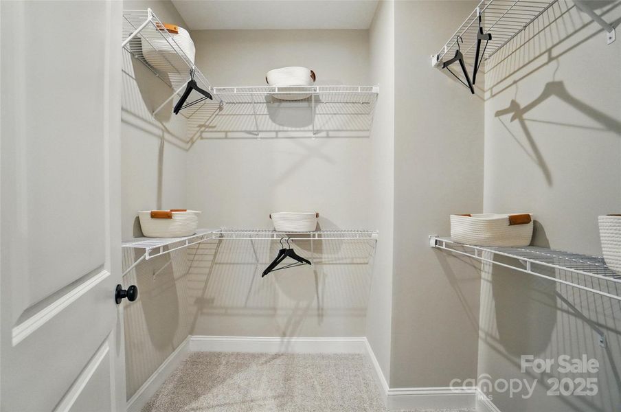 Representation only of Primary closet in bath