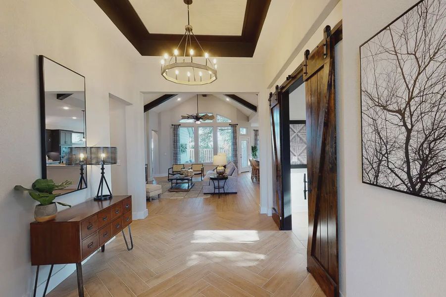 Furnished interior view inside a new home in The Reserve at Potranco Oaks, Castroville (Image 4).