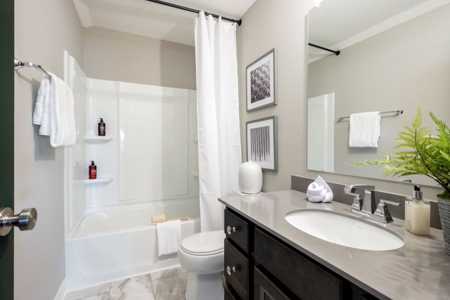 Representative furnished interior of a home built from the Amelia by Fischer Homes in Easton Park, Dallas (Image 62).