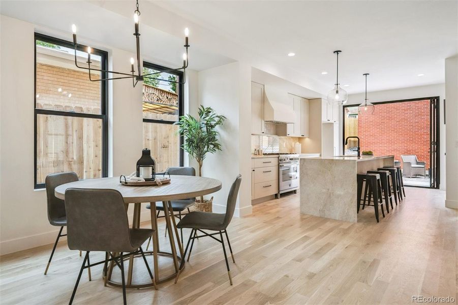 Dining area perfect for entertaining