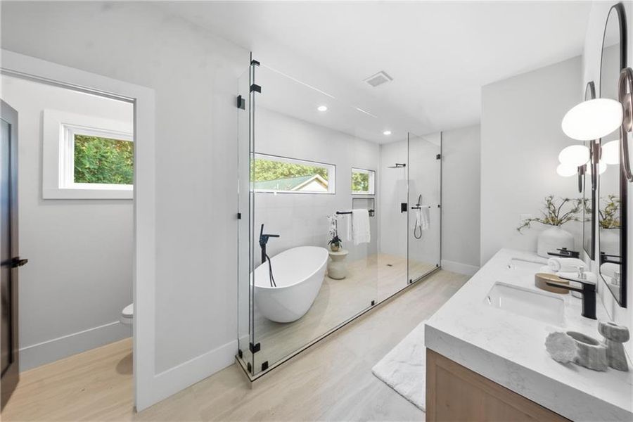 Furnished interior view inside a new home in , Atlanta (Image 9).