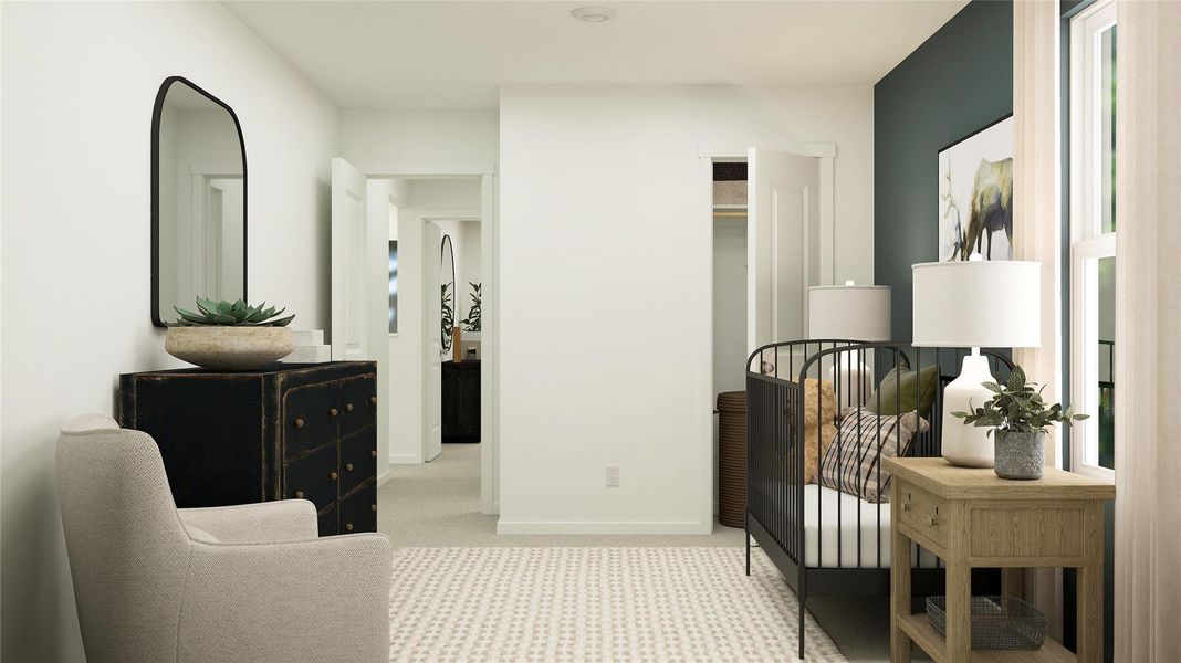 Furnished interior view inside a new home in Meadowlark Preserve, Pflugerville (Image 8).