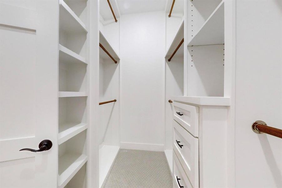 View of spacious closet