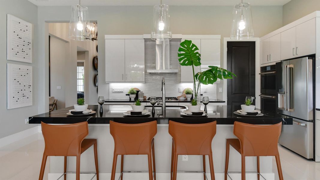 Furnished interior view inside a new home in Mosaic, Port St. Lucie (Image 26).