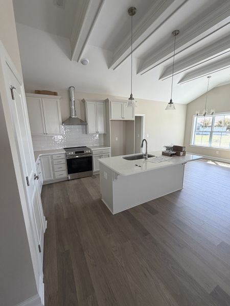 Furnished interior view inside a new home in The Villas at Langston Farms, Winterville (Image 4).