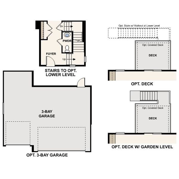 2D floor plan layout for the Mackenzie by Century Communities in Spring Valley Ranch, Elizabeth, CO (Image 4).