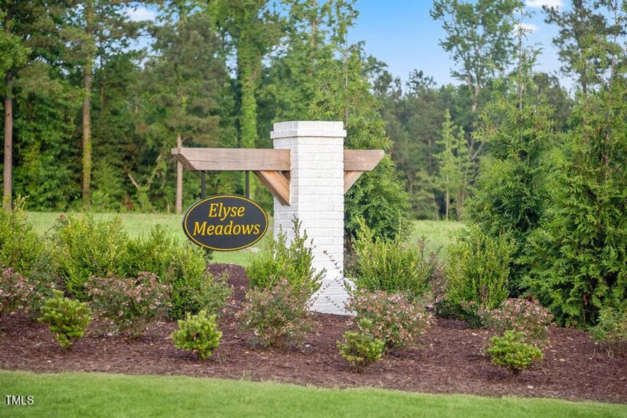 Elyse Meadows Entry Monument