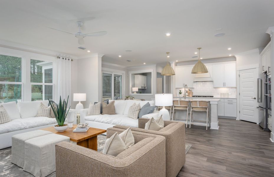 Furnished interior view inside a new home in Midpoint at New Riverside, Bluffton (Image 12).