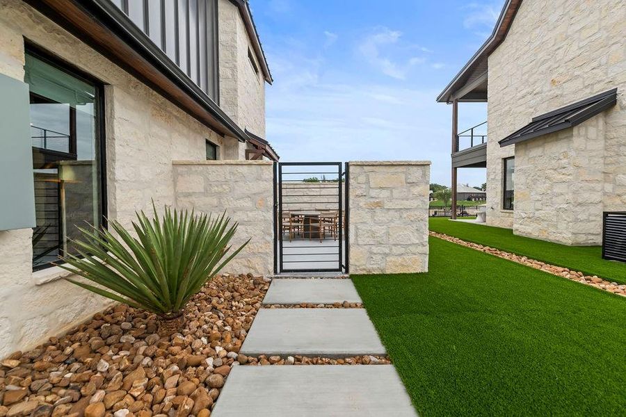 Exterior details and patio area of a home in , Iredell (Image 24).