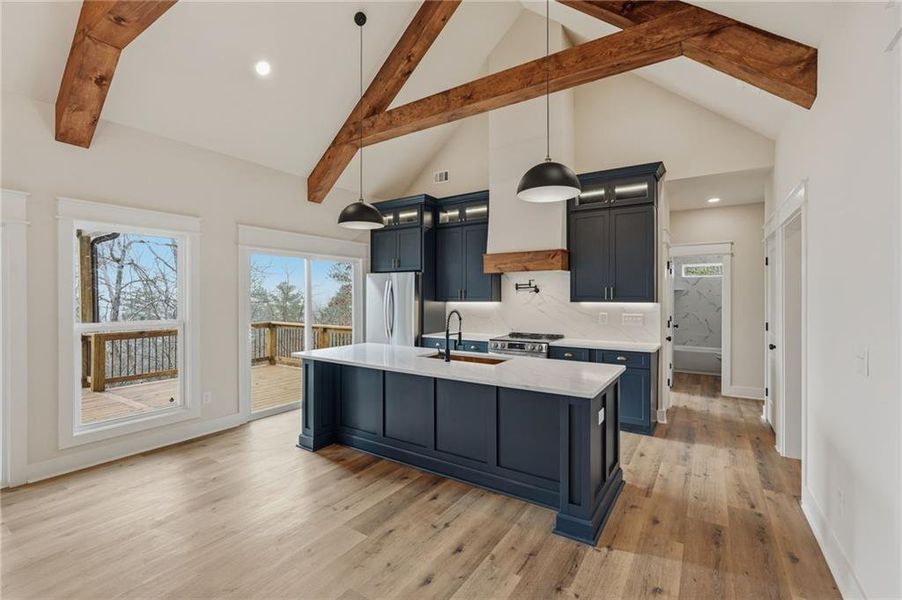 Furnished interior view inside a new home in , Dahlonega (Image 10).