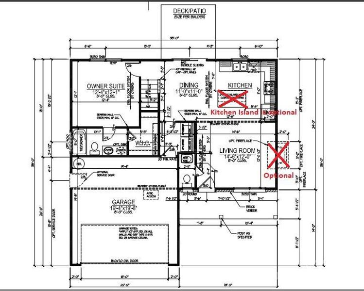 2D floor plan layout of this home in , Pageland, SC (Image 3).